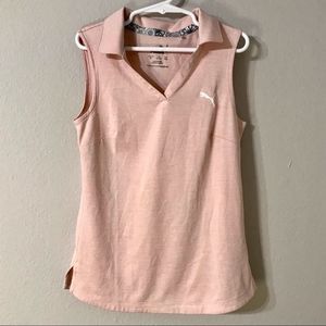 Puma Girls Collared Sleeveless Top
